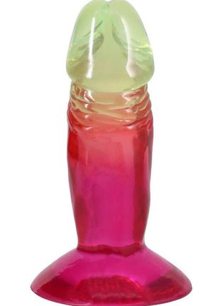 Crystal Jellies Dildo - Rainbow - 4.5in