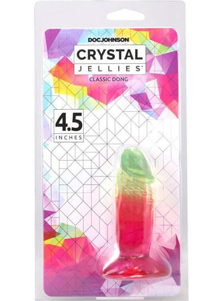 Crystal Jellies Dildo - Rainbow - 4.5in