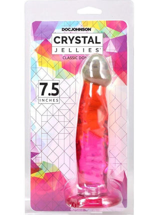Crystal Jellies Dildo - Rainbow - 7.5in
