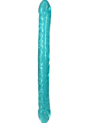 Crystal Jellies Double Dildo - Teal - 18in