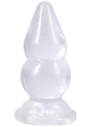 Crystal Jellies Double Pop Plug - Clear - 6in