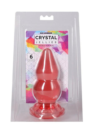 Crystal Jellies Double Pop Plug - Pink - 6in