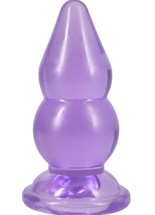 Crystal Jellies Double Pop Plug - Purple - 6in