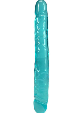 Crystal Jellies Jr. Double Dildo - Teal - 12in