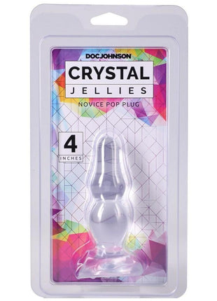 Crystal Jellies Novice Pop Plug - Clear - 4in