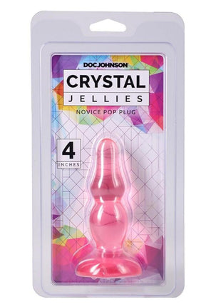 Crystal Jellies Novice Pop Plug - Pink - 4in
