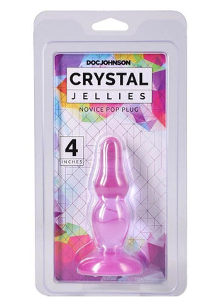Crystal Jellies Novice Pop Plug - Purple - 4in