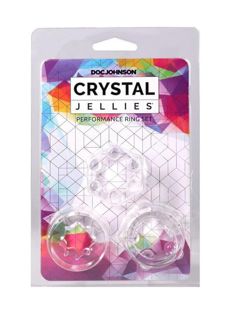Crystal Jellies Performance Ring - Clear - 3 Piece/Set