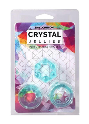 Crystal Jellies Performance Ring - Teal - 3 Piece/Set