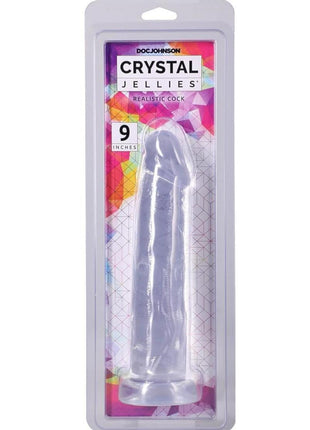 Crystal Jellies Realistic Cock - Clear - 9in