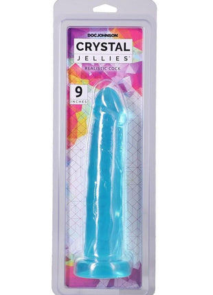 Crystal Jellies Realistic Cock - Teal - 9in