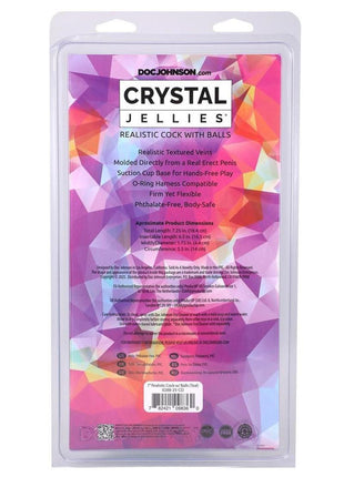 Crystal Jellies Realistic Dildo with Balls