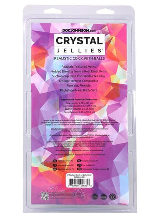 Crystal Jellies Realistic Dildo with Balls