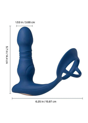 Cyrus App Control Thrusting Rechargeable Prostate Massager with Cock Ring