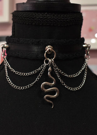 Black Snake Chain Choker