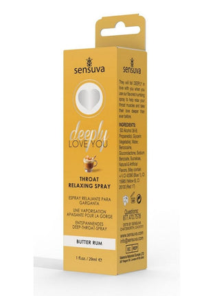 Deeply Love You Throat Relaxing Spray Butter Rum - 1oz