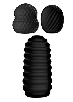 Delite Pocket Masturbator Kit - Black