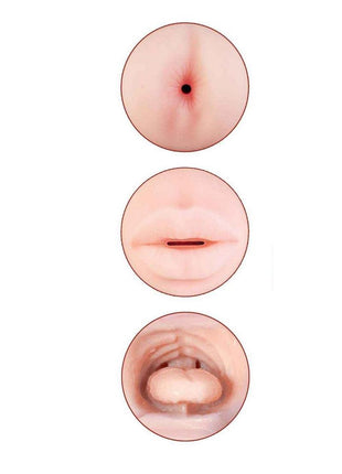 Delite Two Ways Mouth and Ass Masturbator