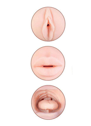 Delite Two Ways Mouth and Vagina Masturbator