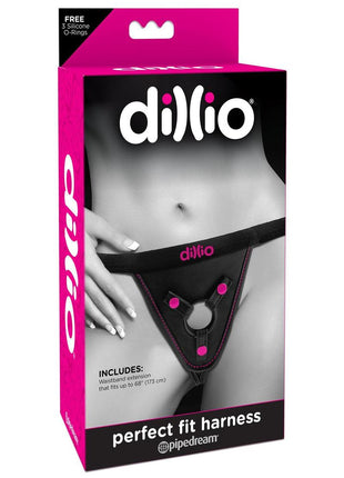 Dillio Perfect Fit Harness - Black/Pink