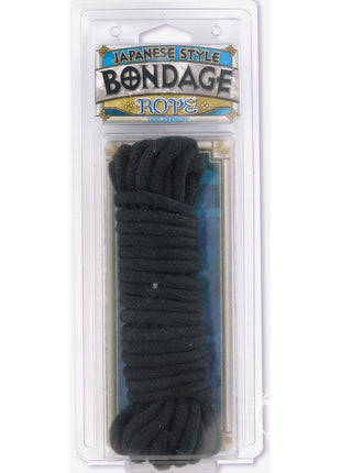 Doc Johnson Japanese Style Bondage Rope - Black - 32 Feet