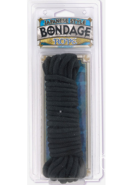 Doc Johnson Japanese Style Bondage Rope - Black - 32 Feet