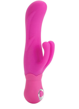 Double Dancer Silicone Rabbit Vibrator - Pink