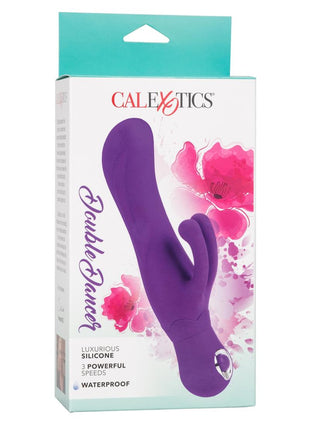 Double Dancer Silicone Rabbit Vibrator - Purple