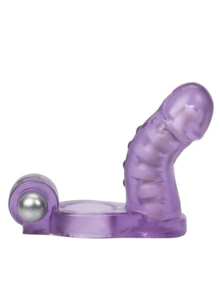 Double Diver Vibrating Enhancer with Flexible Penetrator 3 Speed Removable Bullet