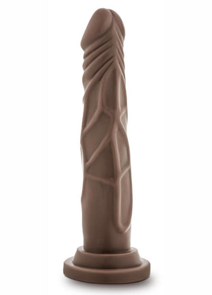 Dr. Skin Dr. Carter Silicone Dildo with Suction Cup - Chocolate - 7.5in
