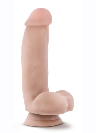 Dr. Skin Dr. Samuel Silicone Dildo with Balls and Suction Cup - Vanilla - 7in