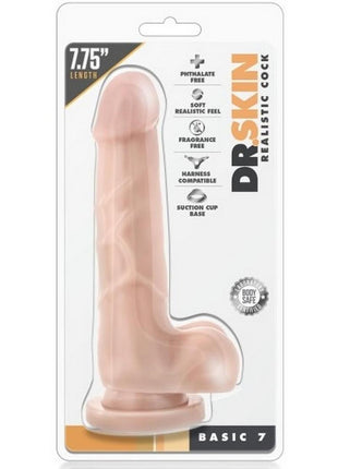 Dr. Skin Basic 7 Dildo - Vanilla - 7in
