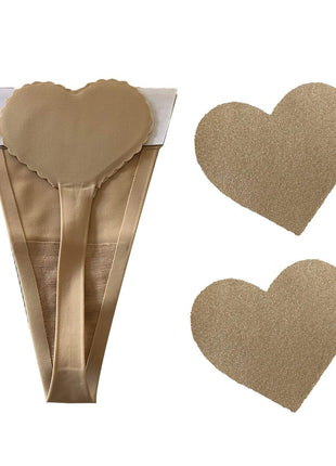 Nude Heart Invisible Knix Pastie Set