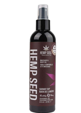 Earthly Body Hemp Seed Moisturizing Oil Spray - Skinny Dip - 8oz