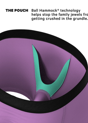 The Double Entendre -Eggplant Ball Hammock Underwear