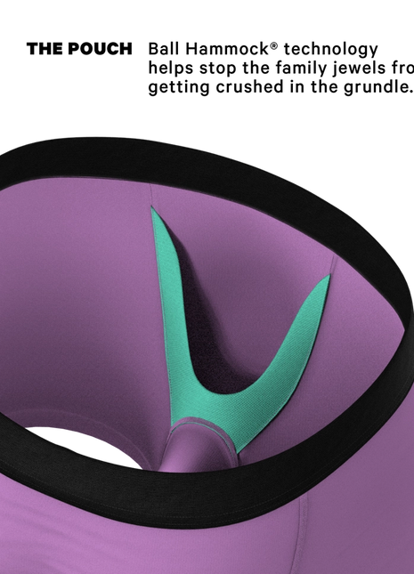The Double Entendre -Eggplant Ball Hammock Underwear