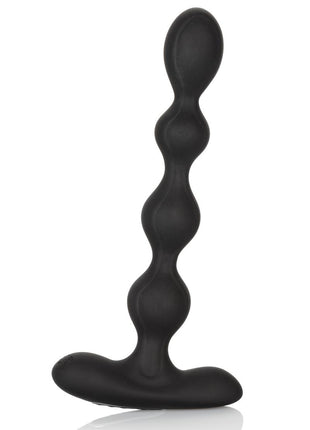 Eclips Slender Beads Silicone Flexible USB Rechargeable Anal Beads Probe Waterproof - Black - 7in