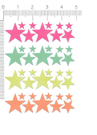 Star Blacklight Body Stickers