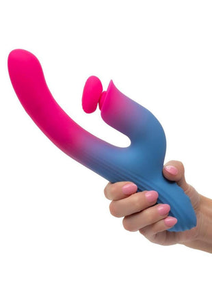 Elation Thrusting Rechargeable Silicone Dual Stimulator