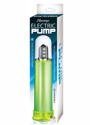 Electric Pump Rechargeable Penis Pump - Green