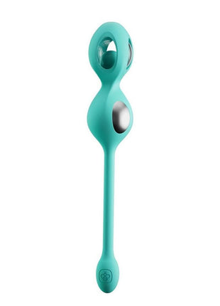 Elektra App Control E-Stim Kegel Training - Aqua/Silver - 5 Piece/Set