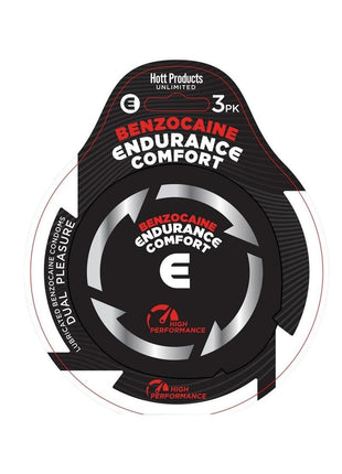 Endurance Comfort Condoms with Benzocaine - 3 Per Pack
