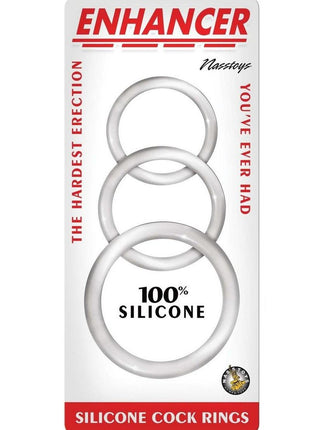 Enhancer Silicone Cock Rings - Clear