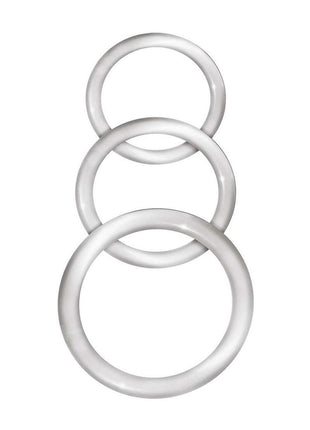 Enhancer Silicone Cock Rings - Clear