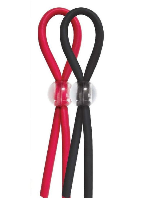 Enhancer Silicone Cockties - Black/Red