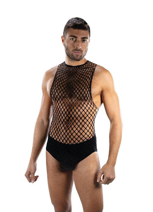 Envy Menswear Full Effect Fishnet (2 Piece) - Os - Black