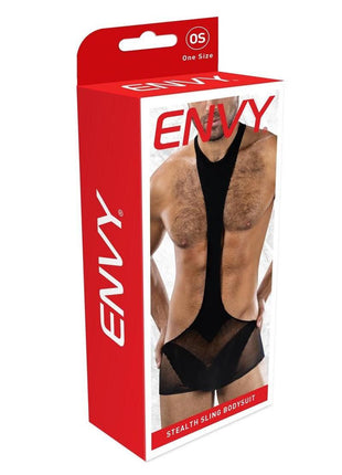 Envy Menswear Stealth Sling Bodysuit - Os - Black