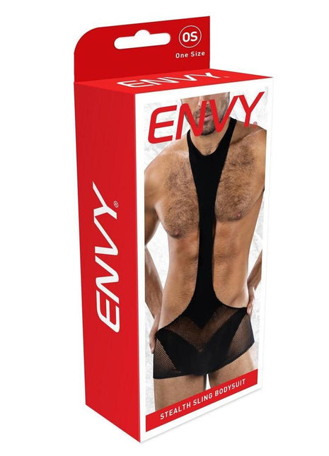 Envy Menswear Stealth Sling Bodysuit - Os - Black