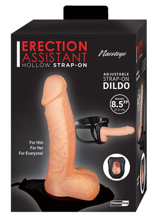 Erection Assistant Hollow Strap-On - Vanilla - 8.5in