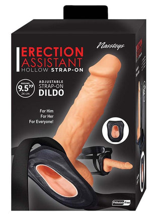 Erection Assistant Hollow Strap-On - Vanilla - 9.5in